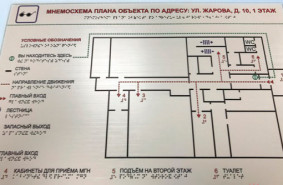 Информационно-тактильная мнемосхема 200х300 антивандальная